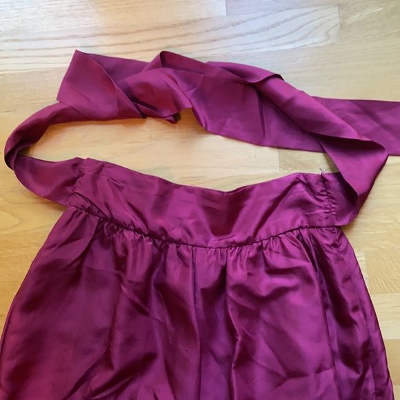 NWOT 100% Silk Purple Bubble Shorts w/ Pockets - Picture 3 of 5